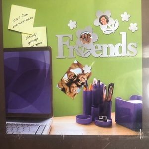 Peel and stick wall frame